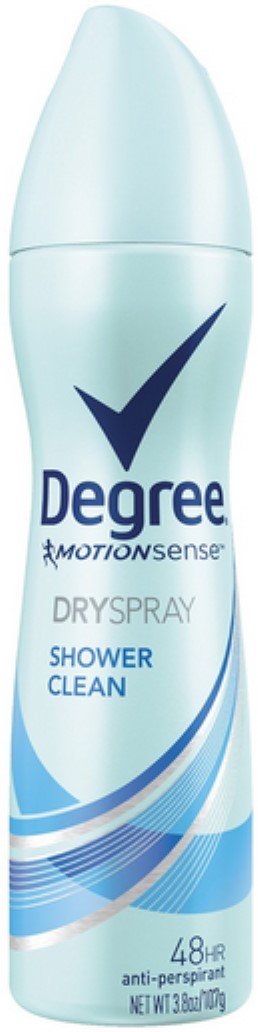 DEGREE DRY SPRAY ANTIPERSPIRANT DEODORANT (Shower Clean)(3.8 oz)