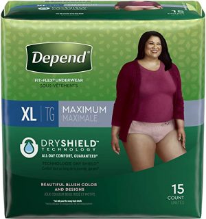 DEPEND FEMALE ADULT UNDERWEAR (XL) (15 count)